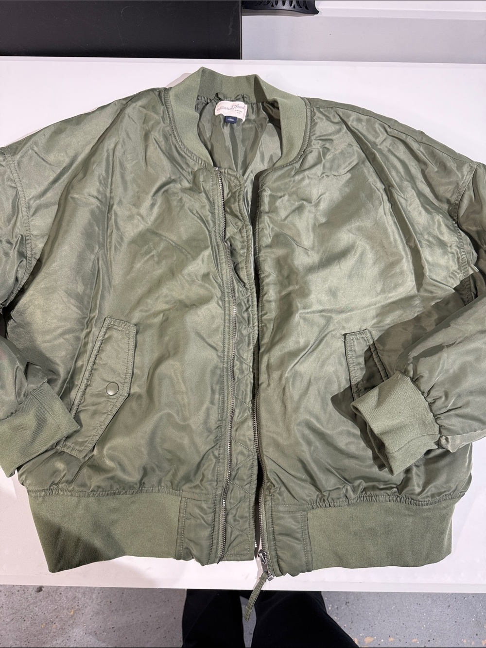 Universal Thread Olive Green Bomber Jacket